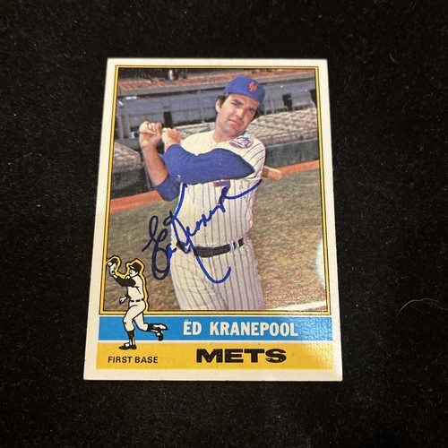ED KRANEPOOL 1976 TOPPS AUTOGRAPHED SIGNED AUTO BASEBALL CARD eBay