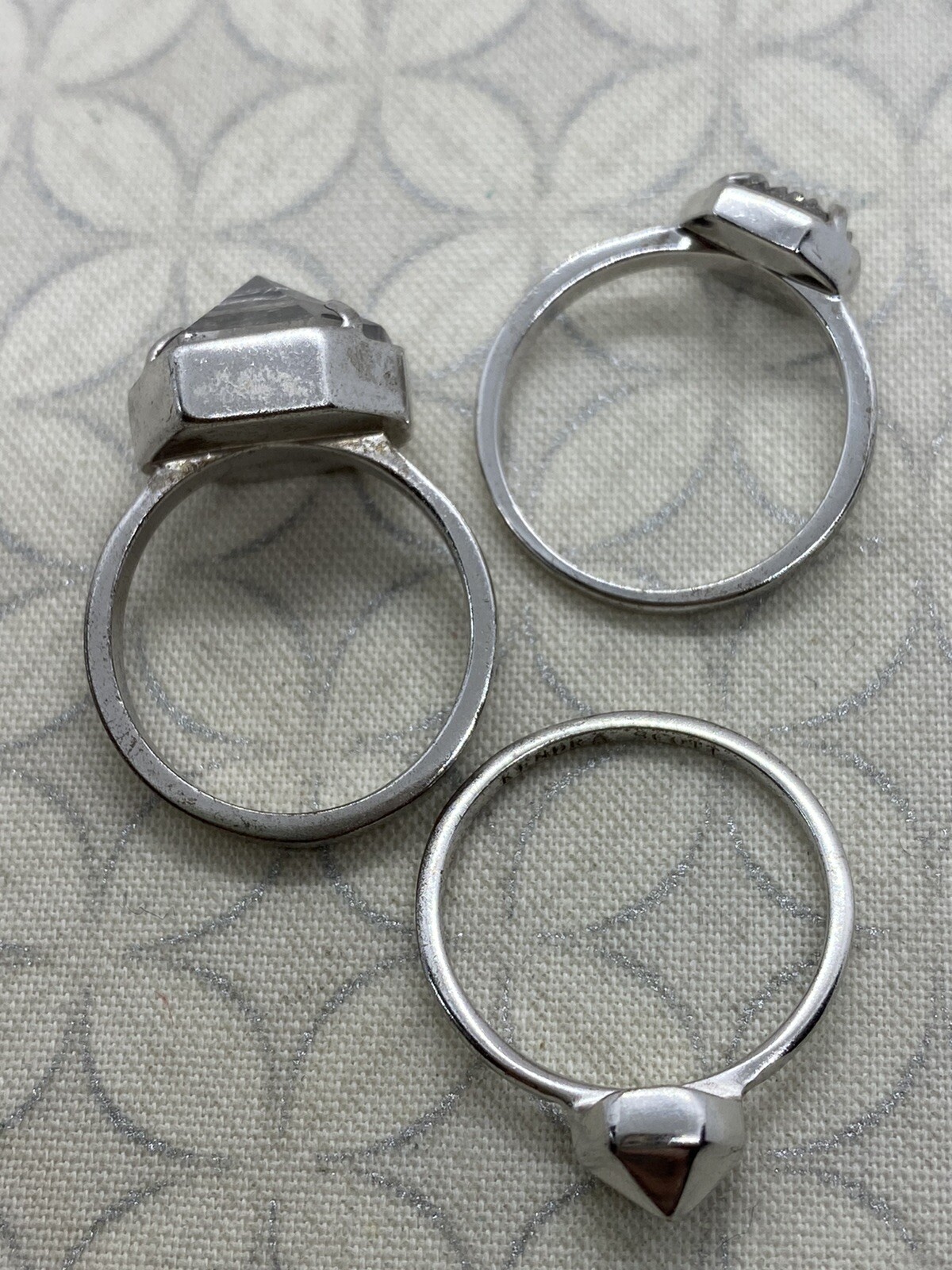 Kendra Scott Mariam Stackable Ring Set Silver ton… - image 5