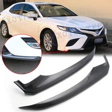 For Toyota Camry 19-20 SE XSE Carbon Fiber Texture Front Bumper Corner Cover