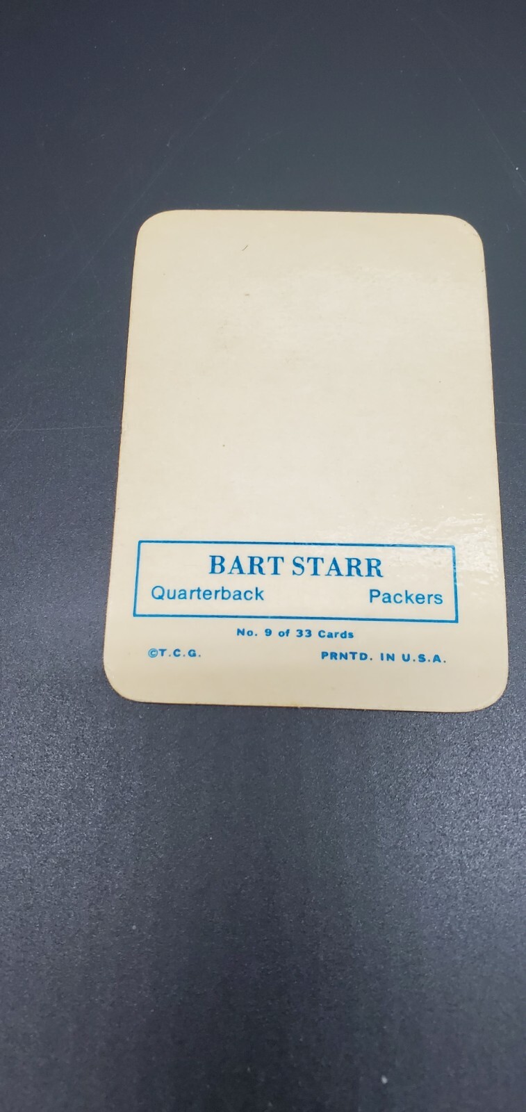 Topps 1970 Glossy Insert Bart Starr Card 9 Of 33 HOF Greenbay Packers EBay