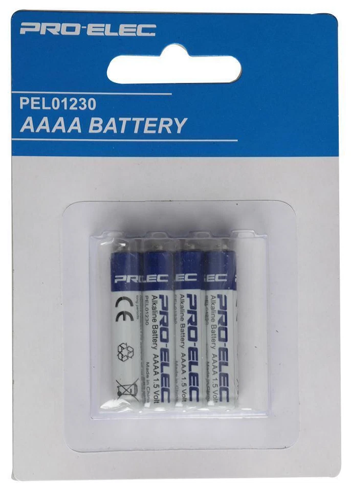 Batterie, Alkalisch AAAA 4 / Packung - PRO ELEC - Bild 1 von 1