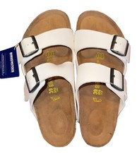 Birkenstock Arizona Big Buckle Women's Size 8 US 39 EU White Sandals