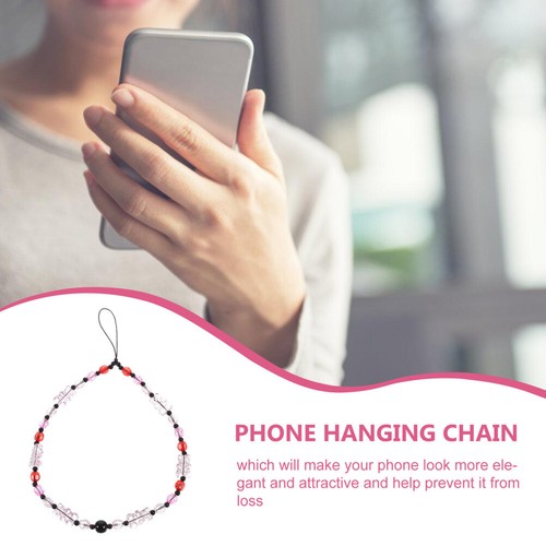 Crystal Beaded Mobile Phone Chain Charm Wrist Strap Hanging Rope - 第 9/9 張圖片