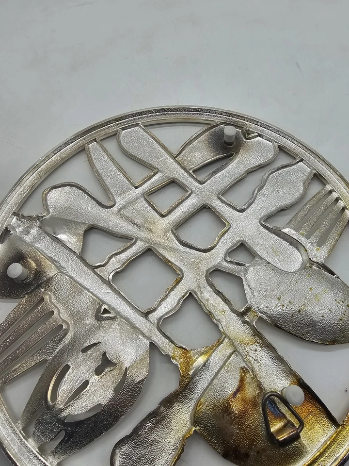 Godinger Silver Art Co Diámetro Placa de Plata Utensilios Remache o Decoración de Pared Foto 3 de 4