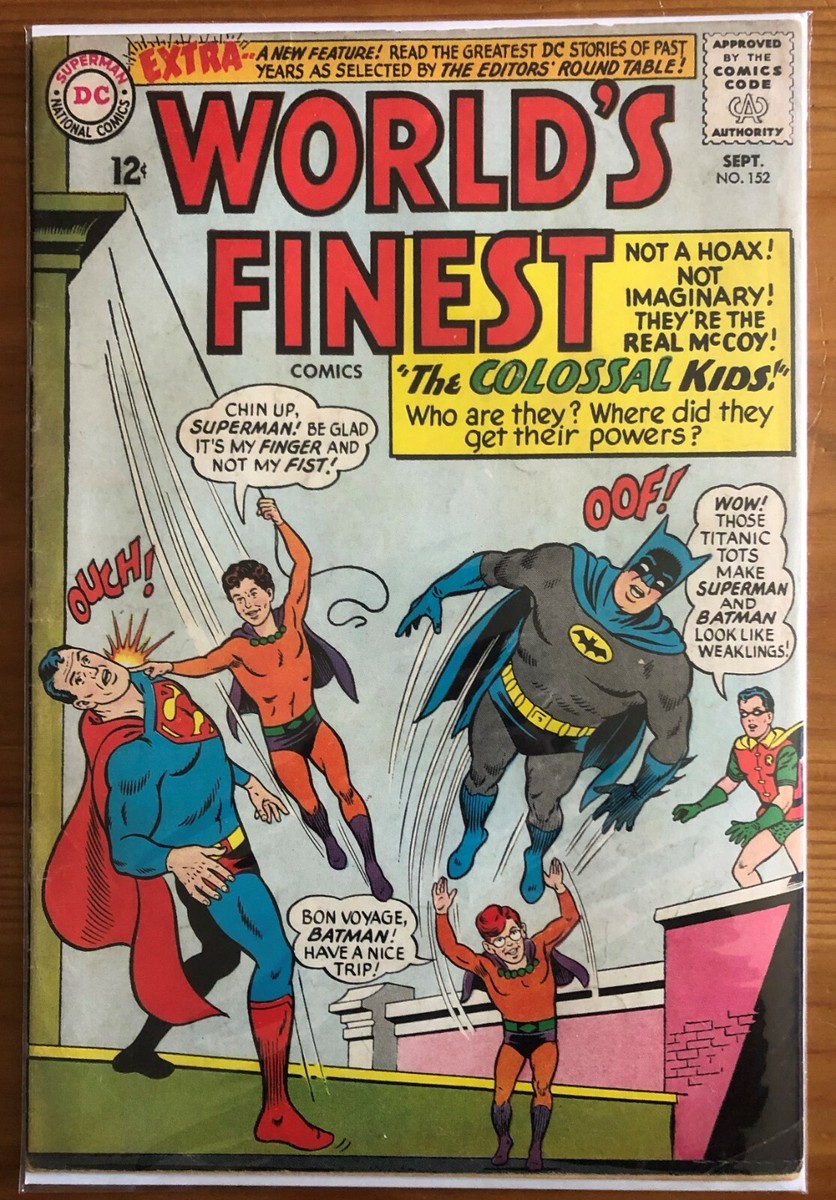 アメコミリーフ World's Finest #153 1965年 CGC3.0 WORLD'S FINEST #152 - Silver Age Superman with Batman