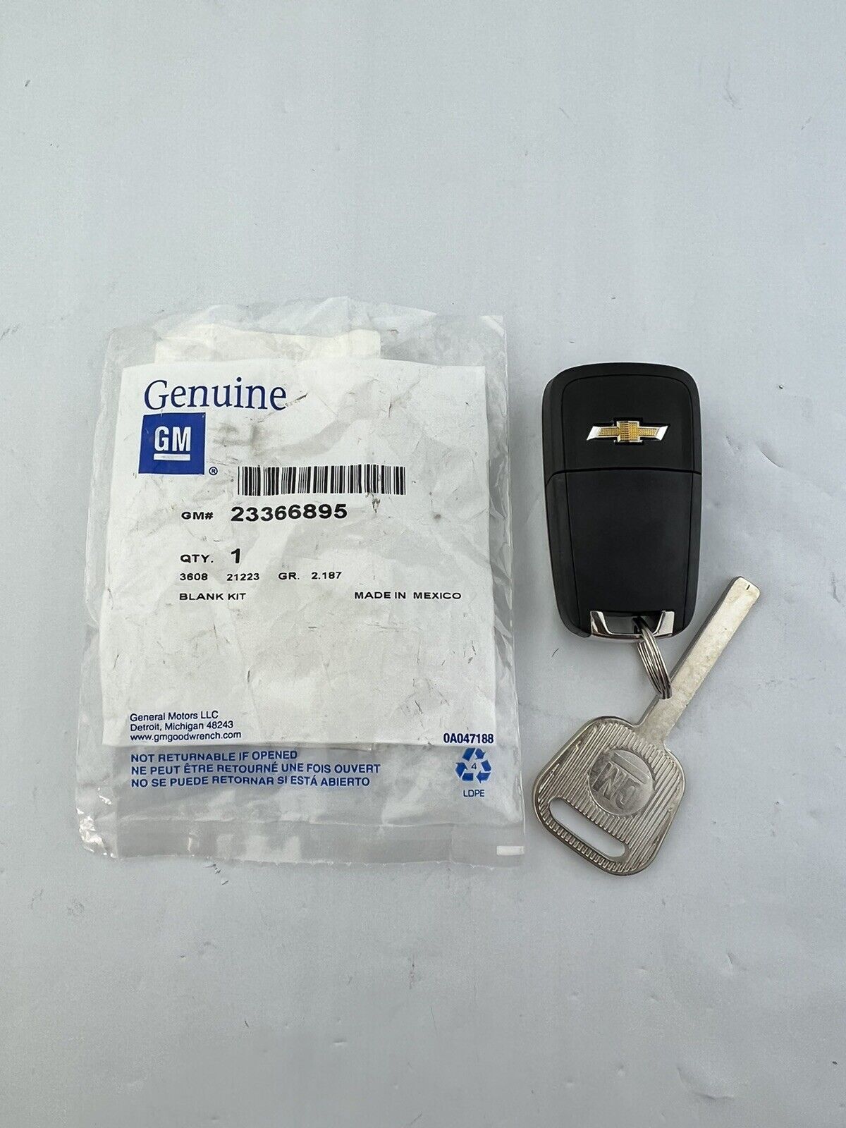 Key Fob GM Key Kit 23366895 Chevy Camaro Equinox Cruze Orlando  