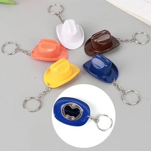 Creative Cowboy Hat Bottle Opener Keychain Portable Bottle Opener
