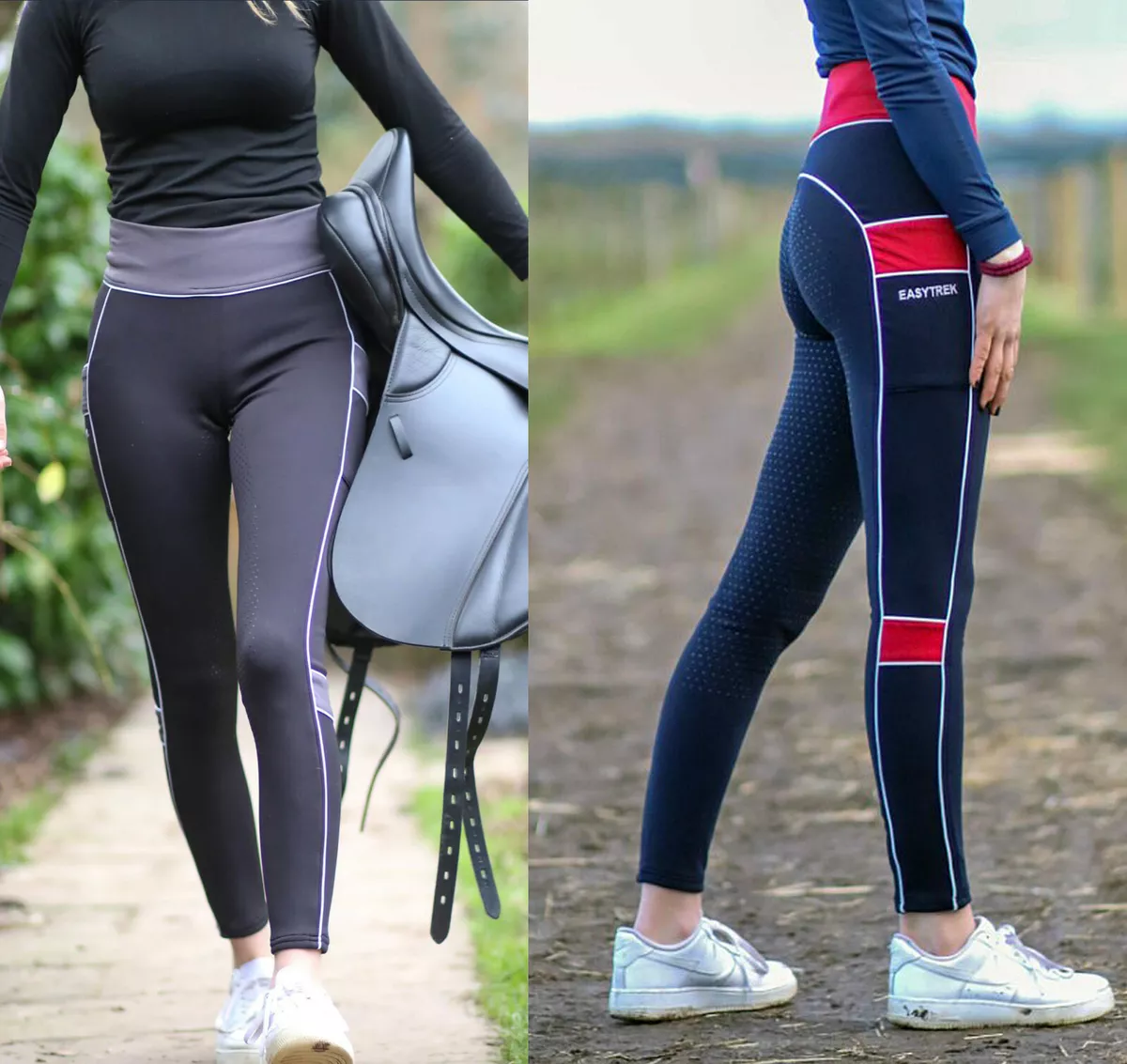 Horse riding tights leggings silicone seat breeches EASYTREK 2022 sport  design