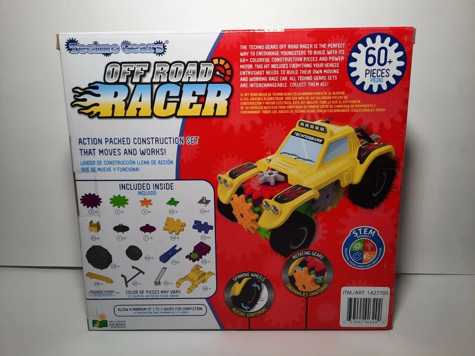 STEM Learning Journey Road Racer- Techno Gears Build Set Homeschooling Activity - Image 2 of 2