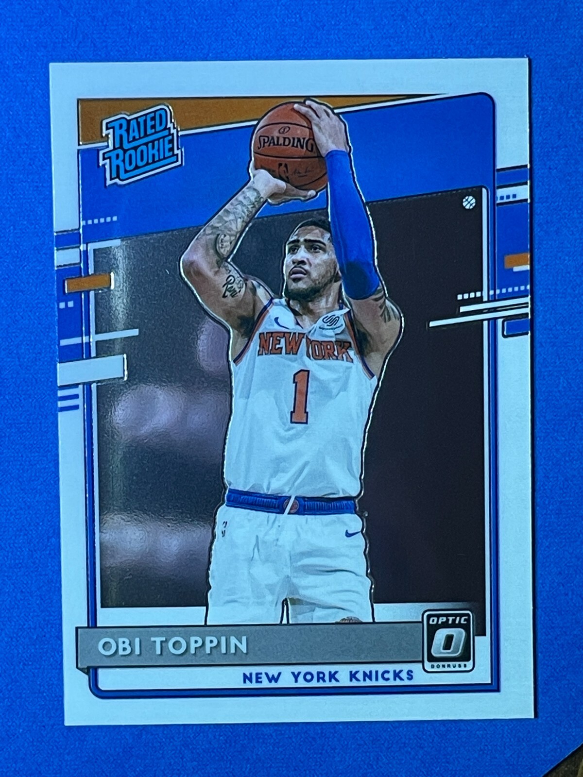 OBI TOPPIN 2020-21 Donruss Optic Rated Rookie Base #158 Knicks