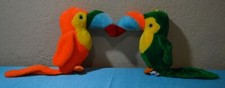 Two Vintage 1983 ACME Toucan Birds Plush Stuffed Animal RARE Toucan Parrots