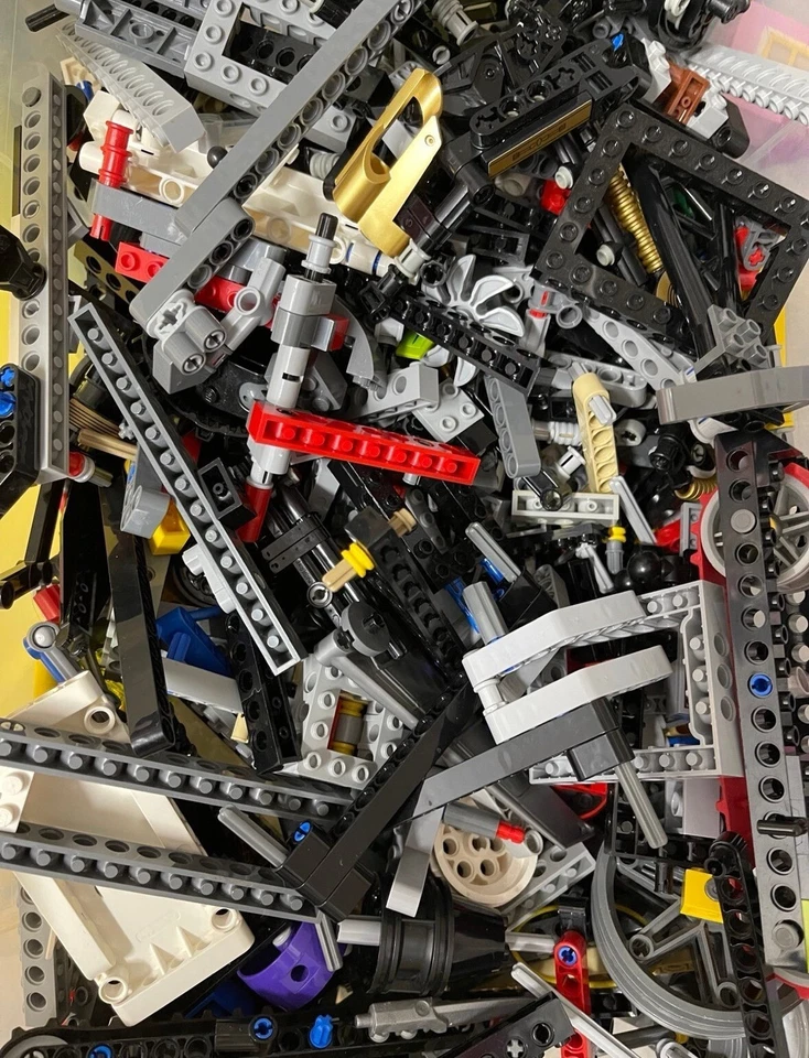 1000 RANDOM  Lego Technic Mindstorm NXT RCX BULK Parts LOT Liftarms Bricks Axles - Image 4 of 4