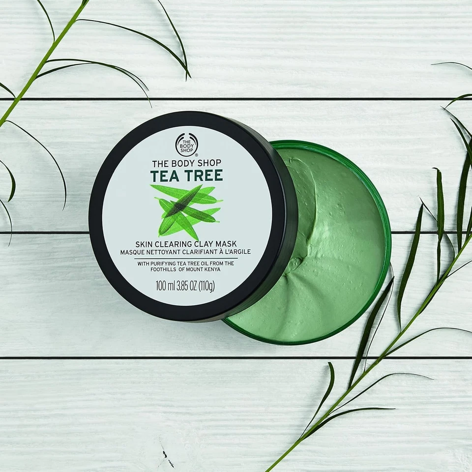The Body Shop Tea Tree Skin Clearing Clay Mask 100ml - NEW - Discontinued - Image 2 of 3