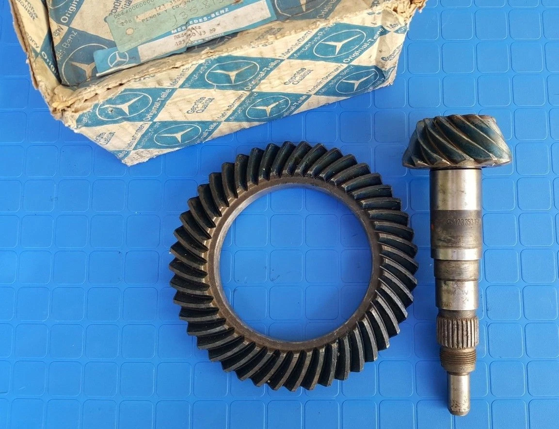 Mercedes Benz W123 W115 W126 ring gear & pinion radsatz 3.46 