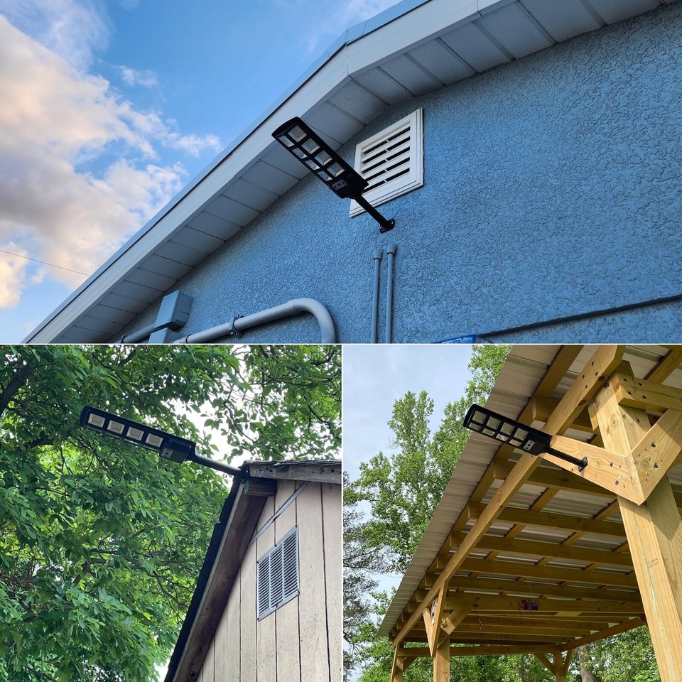 K4 200W Solar Lights Outdoor Waterproof,6500K Solar Street Lights