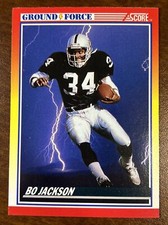 1990 Score Football - #330 Bo Jackson Ground Force