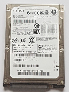 160 GB SATA Fujitsu MHW2160BJ 7200rpm 8MB HDD 2,5" interne Festplatte