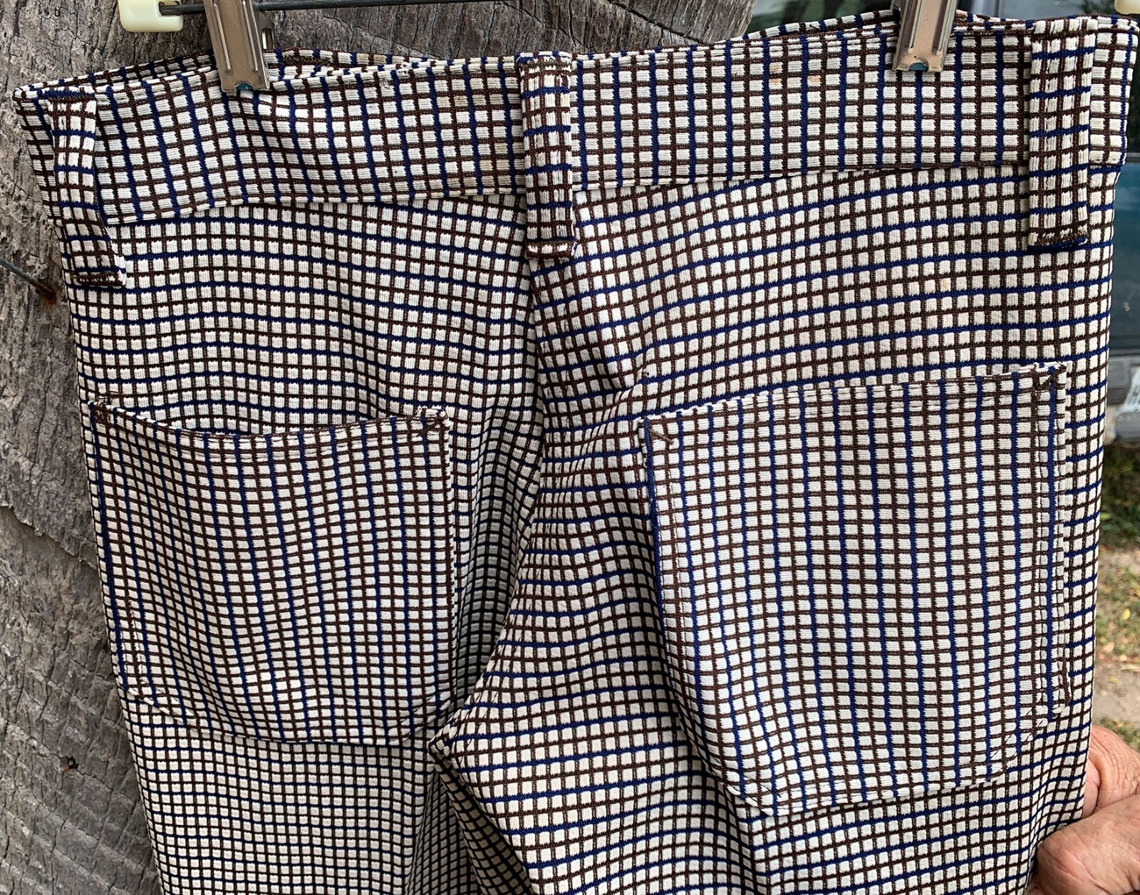 Western Pattern Blue / Brown Pattern 100% Polyest… - image 8