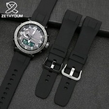 24mm Silicone Watchband Strap For Casio PRG-600YB PRG-650 PRW-6600 Waterproof