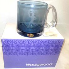 WEDGWOOD BLUE GLASS COMMEMORATIVE TANKARD OLYMPIAD XXI MONTREAL 1976 boxed