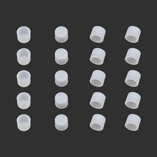 20pcs Plastic RCA Port Anti-Dust Stopper Cap Cover Clear