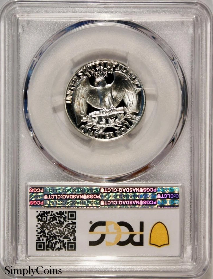 1956 Washington Quarter Proof PCGS PR67 CAMEO FS-701 Reverse Die Gouge Trueview - Image 2 of 3