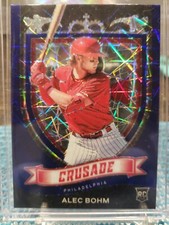2021 Chronicles Crusade #23 Alec Bohm Blue Velocity Prizm Rookie RC Phillies 