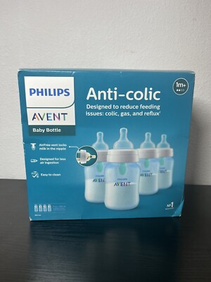 Philips Avent Anti-Colic Bottle With AirFree Vent Blue 9 oz 3 Ct. Baby Bottle