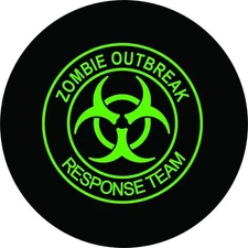 Green Zombie Outbreak Tire Covers