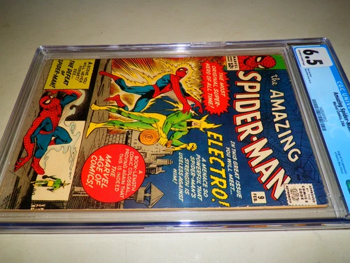 Amazing Spider-Man #9 CGC 6.5 VINTAGE Marvel Comic KEY Ditko Lee 1st Electro