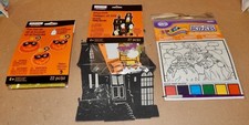 Halloween Foam Build A Scene Kit House  Pom-Pom Kit  Magic Paint Puzzles 170J