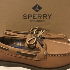 NEW Sperry Boys Size 13 M Authentic Original 2 Eye Boat Shoes Sahara YB 50670