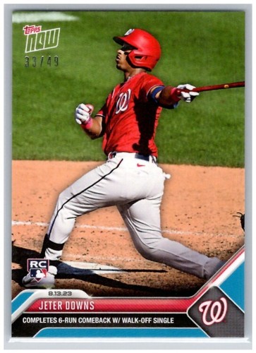 2023 Topps Now 704 Jeter Downs