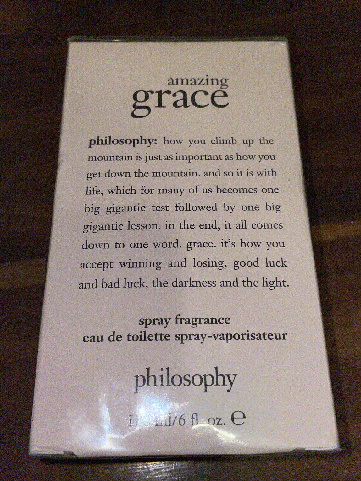 Amazing Grace Philosophy Women 6.0 6 oz 180 ml Eau De Toilette Spray NEW Sealed