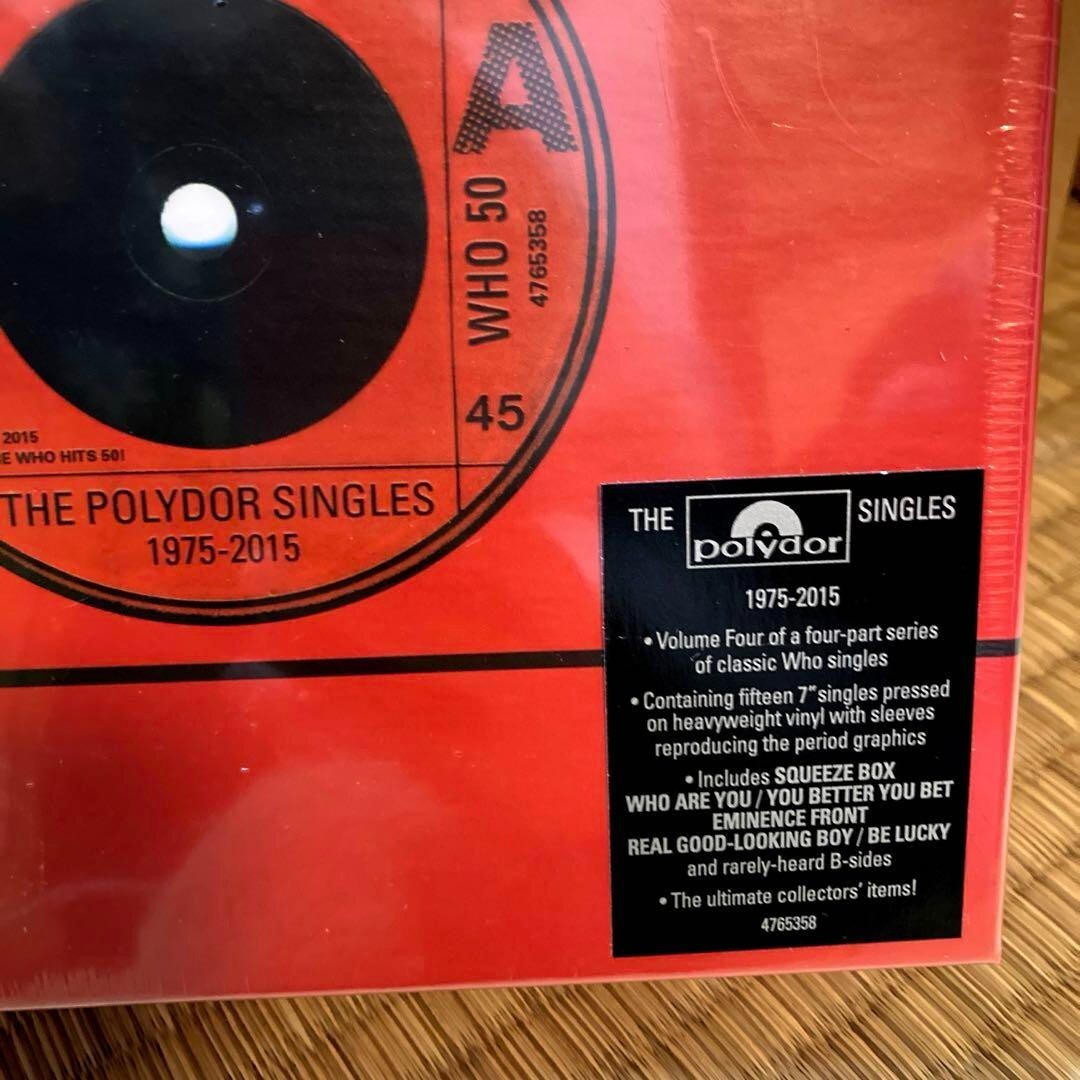 未開封The Who The Polydor Singles 1975-2015 The Who The Polydor Singles 1975-2015 Limited Edition