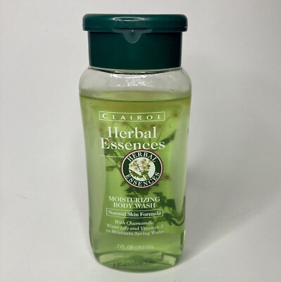 Vintage Herbal Essences Moisturizing Body Wash 7oz Normal Skin Formula 1996 NEW