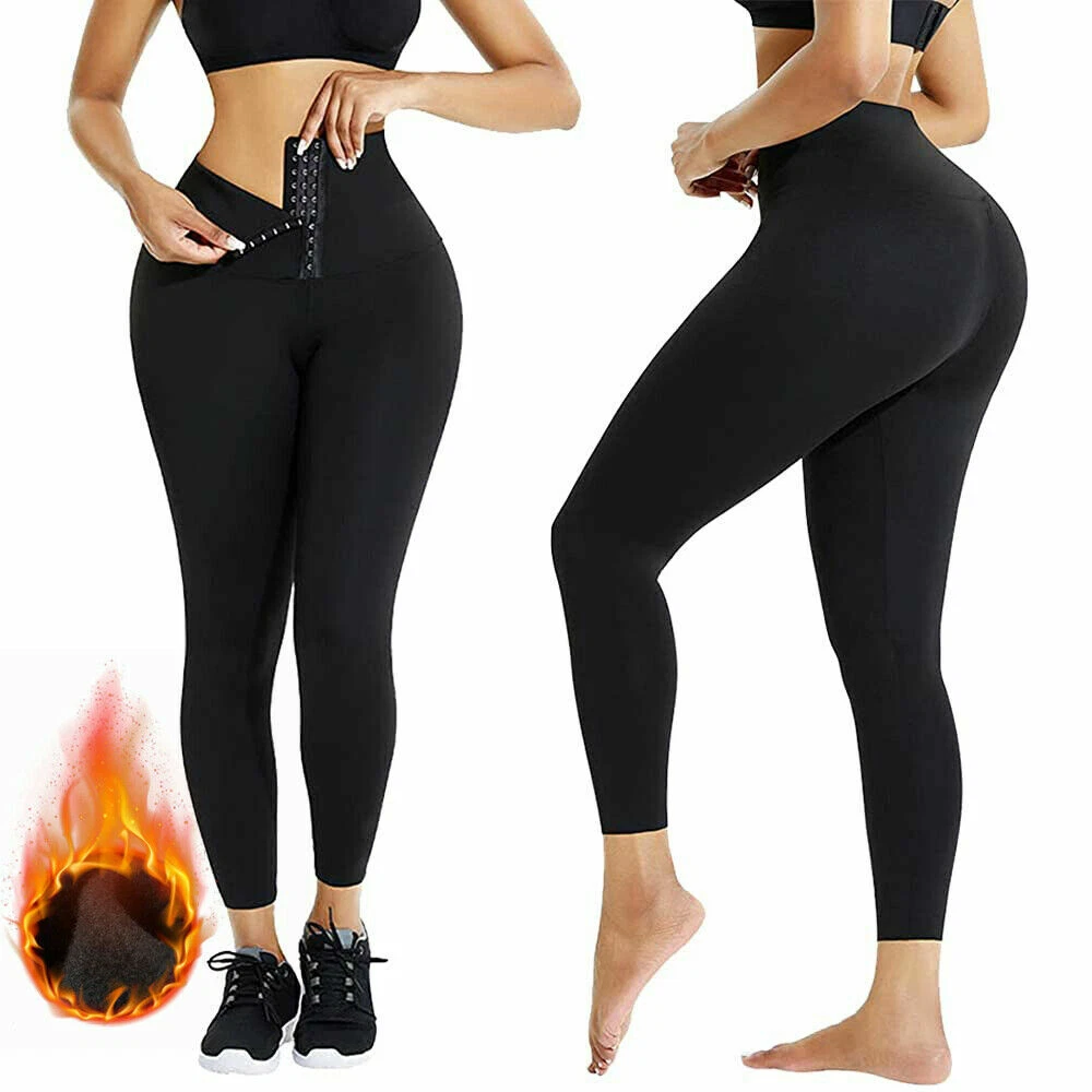 Women Thick Warm Fleece Lined Stretchy Yoga Leggings High Waist