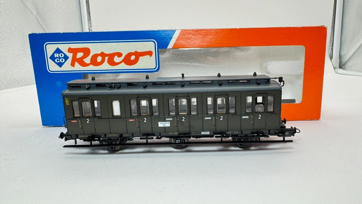 Vagón compartimento Roco H0 44526 2. Clase de DRG en embalaje original