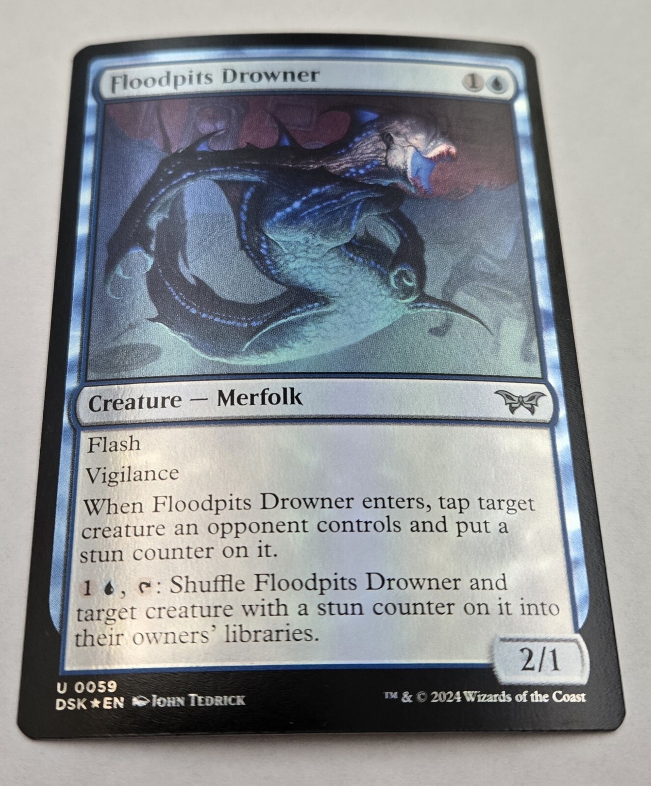 Floodpits Drowner Duskmourn: House of Horror Foil