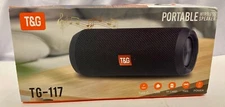 T&G ~ Tg117 Portable Wireless SPEAKER, BT, Black - New Audio Docks & MINI SPEAKE