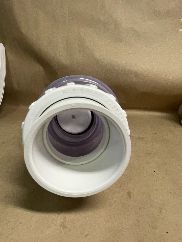 Clear PVC Swing/Spring Combination Check Valve, 2-Inch - 150 PSI Durable Design - Image 2 of 3