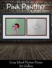 Pink Panther Wearing A Helmet Original Hand Painted Animation Production Cel
