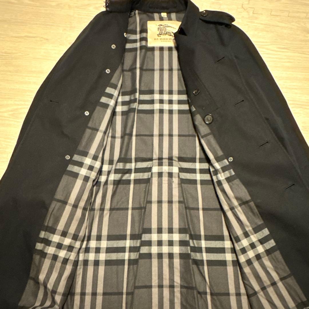 Burberry black trench coat size 50 Vintage Extremely rare Men's From Japan thumbnail 11