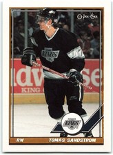 1991-92 O-Pee-Chee #173 Tomas Sandstrom Los Angeles Kings