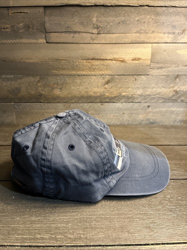 Vintage Eddie Bauer Faded Distressed Gray Blue Dad Cap Hat Strap USA 90s Y2K - Picture 4 of 6