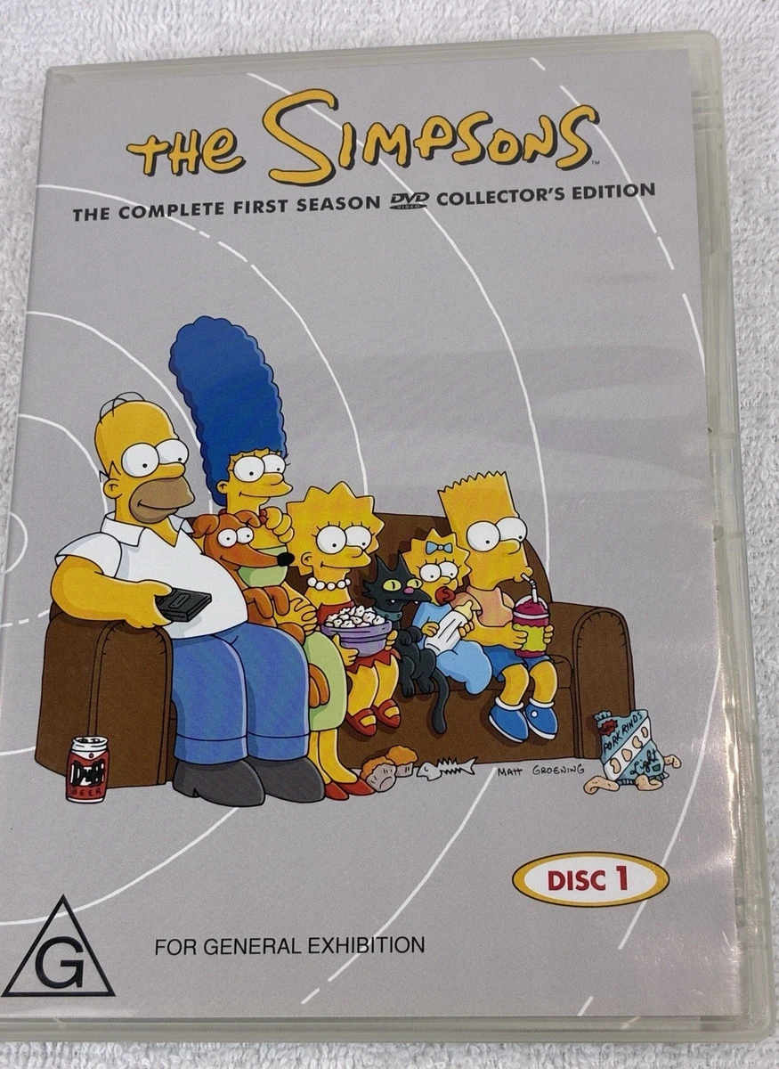 The Simpsons Complete First Season 1 DVD Collector’s Ed G PAL 20th Century Fox