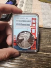 1991-S Proof Silver Eagle 1 oz NGC Golden Gate Bridge NGC PF70