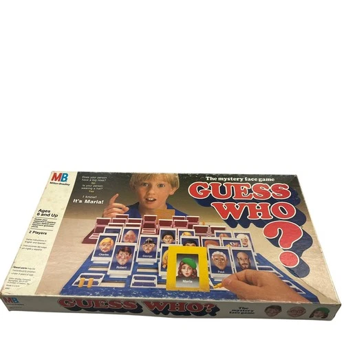 Guess Who? Vintage Face Memory Board Game Milton Bradley 1991 Complete