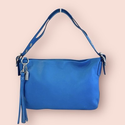 COACH Y2K Vintage East West Legacy Tassel Leather Zip Shoulder Bag
