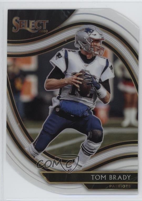2020 Panini Select Field Level White Prizm Die-Cut Tom Brady #301 0gf3